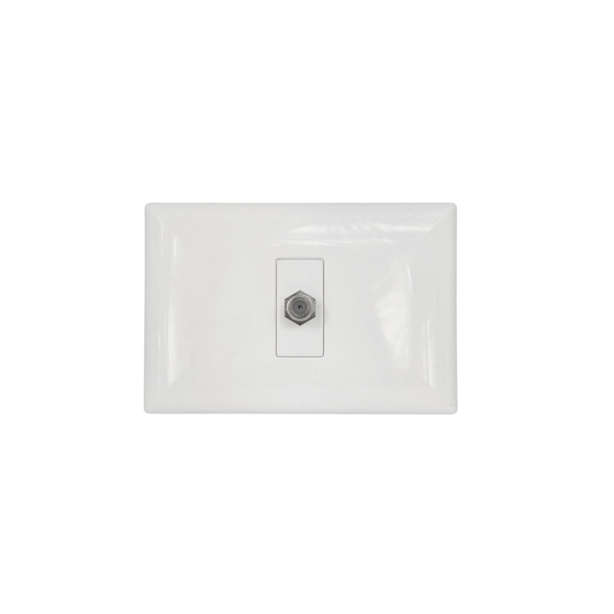 Toma Coaxial TV SAT Armado S17 Blanco 1797201 — Sinthesi — Sinthesi