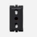 Toma Hembra Modular Noir Bipaso 10/16A S17 173106 — Sinthesi — Sinthesi