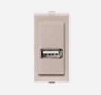 Cargador USB 1A 5V Beige S17 174702 — Sinthesi — Sinthesi