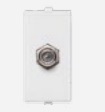 Toma Hembra Modular Blanco TV Coax S22 224201 — Sinthesi — Sinthesi