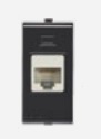 Toma Hembra Modular RJ45 CAT6 Noir S22 224606 — Sinthesi — Sinthesi