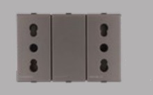 Toma Hembra Modular Duplex 10/16A 2P+T Piedra S44 443511 — Sinthesi — Sinthesi