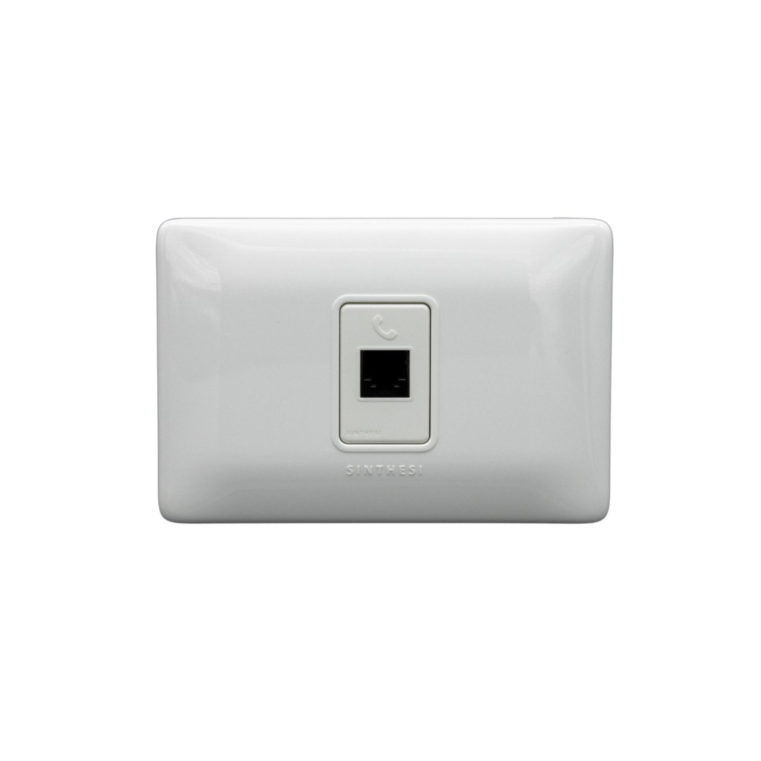 Placa Toma Telefonica RJ11 S12 Blanco 1297001 — Sinthesi — Sinthesi