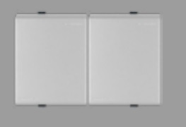 Interruptor Modular Teclon 9/24 1,5 Módulos 16A 250V Plata S44(PAR) 442312 — Sinthesi — Sinthesi