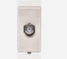 Toma Hembra Modular Beige TV Coax S22 224202 — Sinthesi — Sinthesi