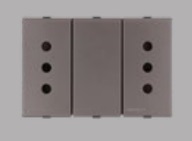 Toma Hembra Modular Duplex 10A 2P+T Piedra S44 443411 — Sinthesi — Sinthesi