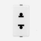 Toma Hembra Modular Blanco Euroam 15A S22 223201 — Sinthesi — Sinthesi