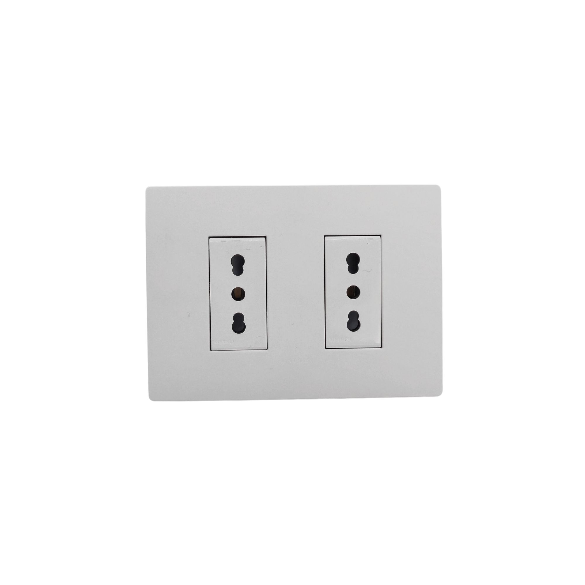 Placa Duplex 10/16A Armado S32 Blanco Mate 3295947 — Sinthesi — Sinthesi
