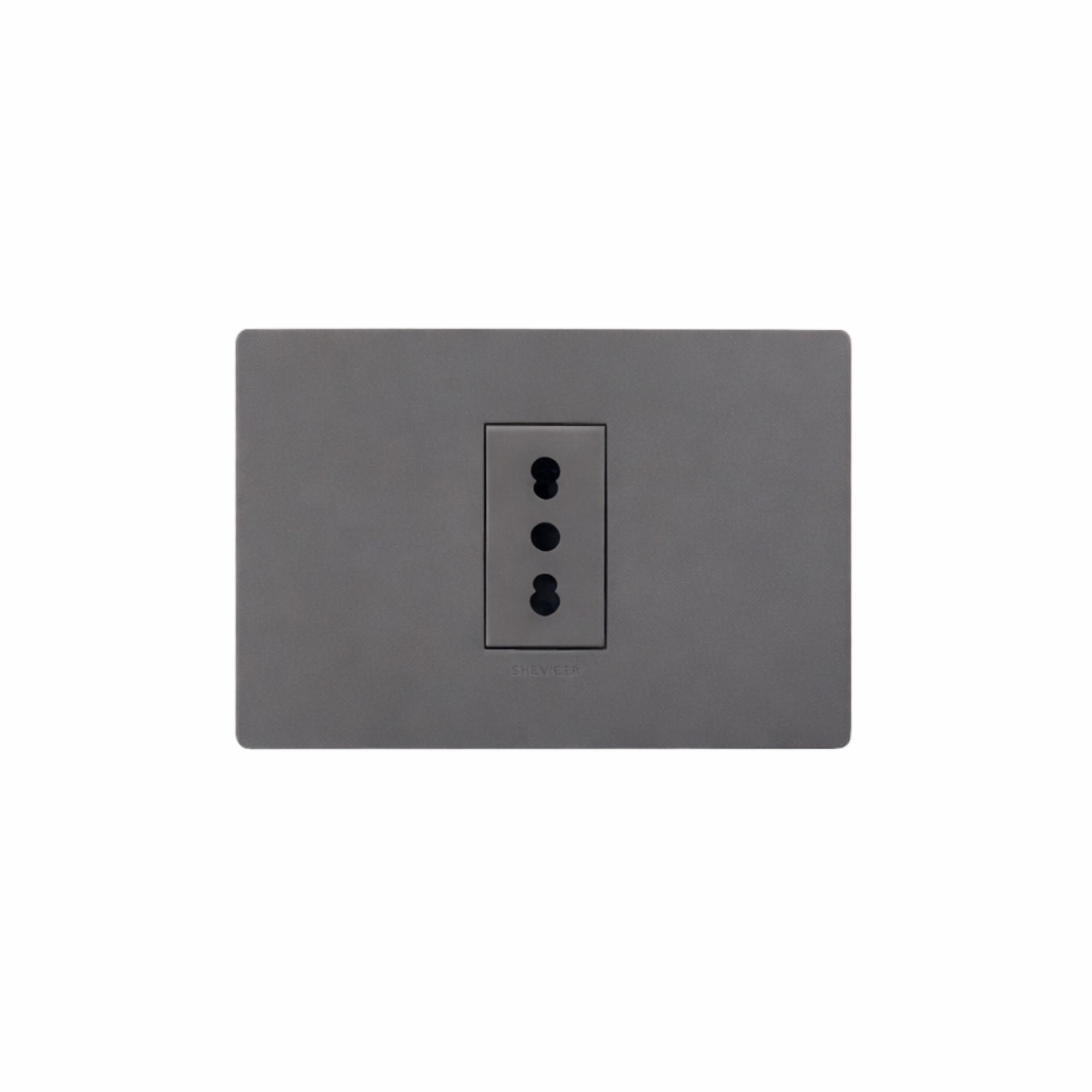 Tomacorriente 10/16A Simple Armado S32 Grey Mate-grey 3295450 — Sinthesi — Sinthesi