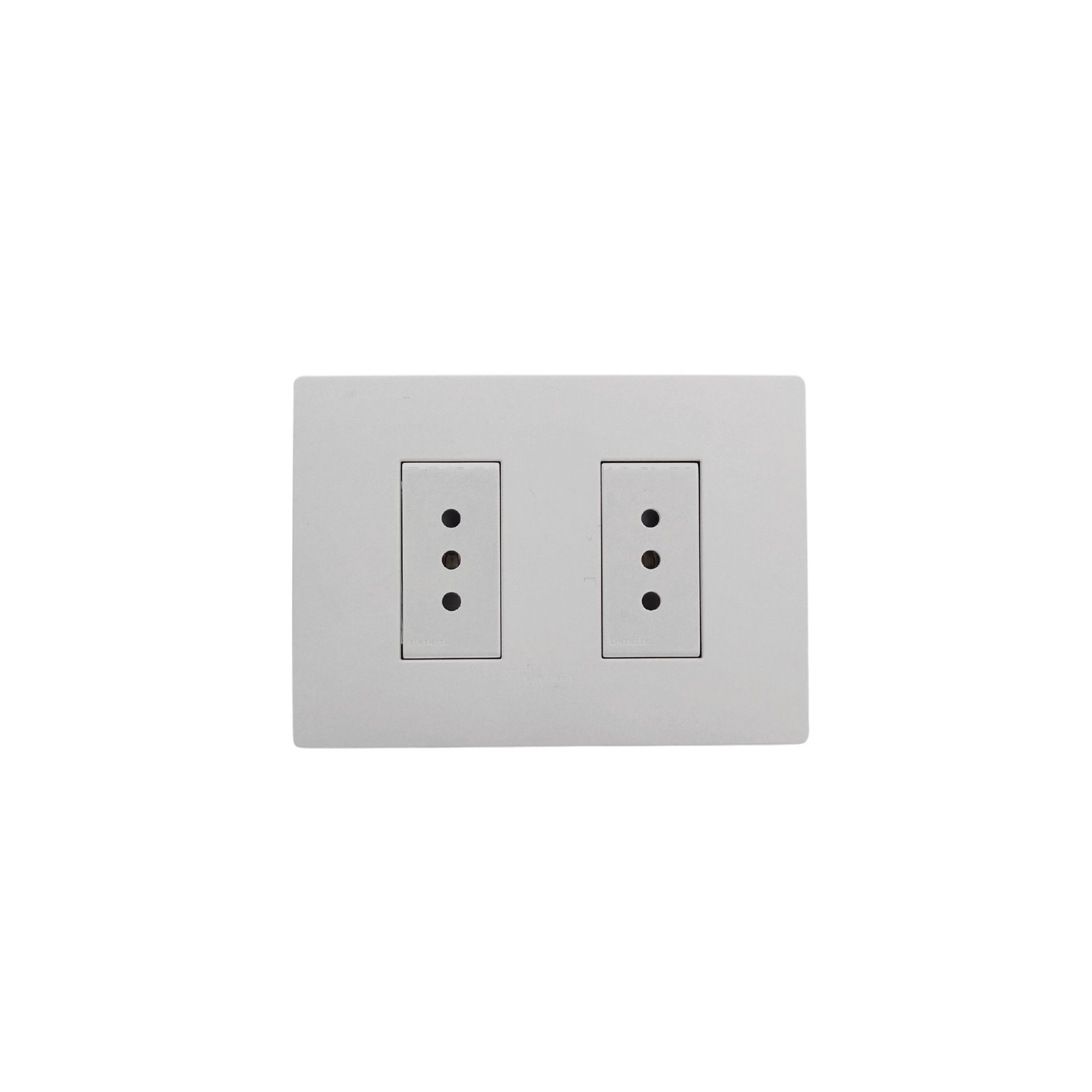 Placa Duplex 10A Armado S32 Blanco Mate 3295847 — Sinthesi — Sinthesi