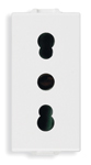 Modulo Enchufe 2P+T 10/16A Blanco 9203 — Vimar — Vimar