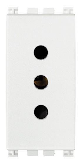 Toma Sicury 2P+T 10 a 250V~ Estandar Italiano Tipo P11. Blanco 19201.B — Vimar — Vimar