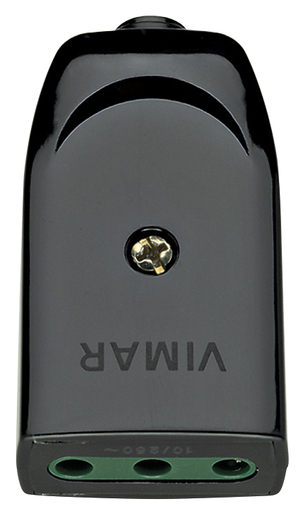 Toma Sicury 2P+T 10 a 250V~. Estandar Italiano Tipo P11. Salida de Cable Axial 221 — Vimar — Vimar