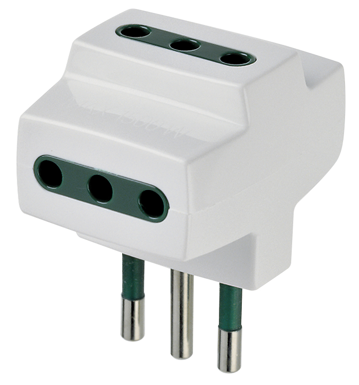 Adaptador Multiple Sicury 250V. Blanco - Max 1500W 00320.B — Vimar — Vimar