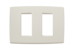 Placa 2 Modulos Centrales Neve 09652.02 — Vimar — Vimar