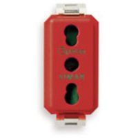 Toma Bpresa Sicury 2P+T 16 a 250V~ Estandar Italiano Tipo P17/11. Rojo 08145.R — Vimar — Vimar