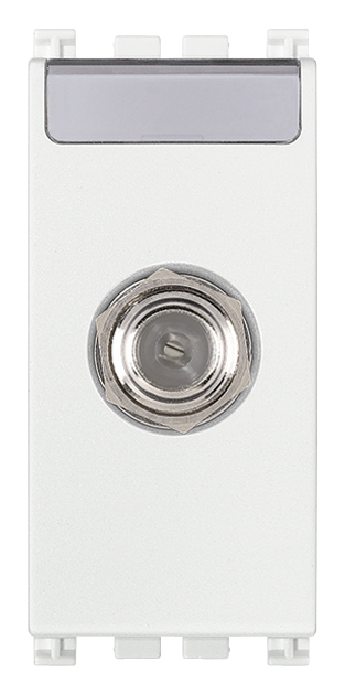 Toma Coaxial con Conector Hembra Tipo F 19318.B — Vimar — Vimar