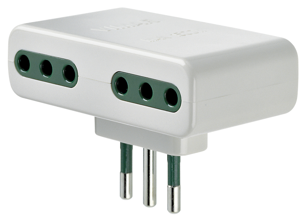 Adaptador Mult. S11+4P11 Blanco 01161.B — Vimar — Vimar