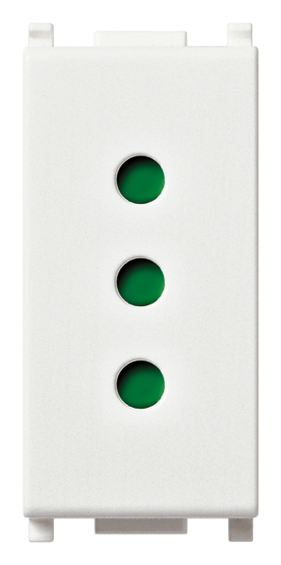 Toma 2P+T 10A P11 Blanco 14201 — Vimar — Vimar