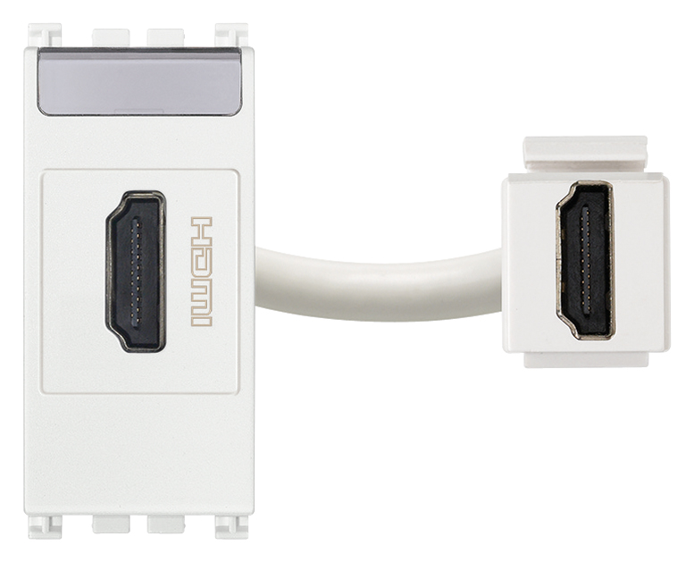 Toma con Conector HDMI. Fijacion Keystone. S 19346.B — Vimar — Vimar