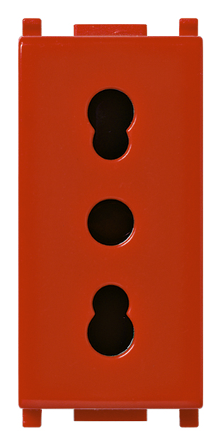 Modulo Enchufe 10/16A Color Rojo 14203.R — Vimar — Vimar