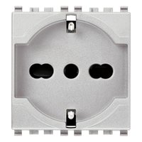 Toma Sicury 2P+T 16 a 250V~. Universal Estandar Italiano 20210.N — Vimar — Vimar
