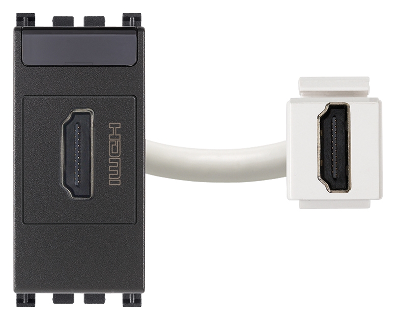 Toma con Conector HDMI. Fijacion Keystone.? 19346 — Vimar — Vimar