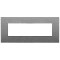 Placa Classic 7 Modulos. Metal. Pizarra Mate 19657.02 — Vimar — Vimar