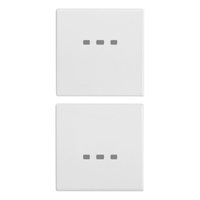 Dos Medias Teclas Intercambiables Neutros de Personalizar. 1 Modulo. Blanco 20751.B — Vimar — Vimar