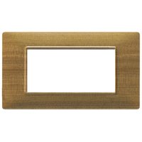 Placa 4 Modulos. Tecnopolimero. Abeto 14654.32 — Vimar — Vimar