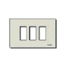 Placa 3 Modulos de Aluminio a Presion Color Oro 8637 — Vimar — Vimar