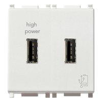 Unidad de Alimentacion 5 V2.1 a para Dispositivos Electronicos. 2 Puertos USB 14295 — Vimar — Vimar