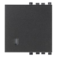 Tecla Intercambiable 2 Modulos. Iluminable. Gris 19022 — Vimar — Vimar