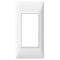 Placa 1 Modulo. Tecnopolimero. Instalacion en Paneles. Blanco 14666.01 — Vimar — Vimar