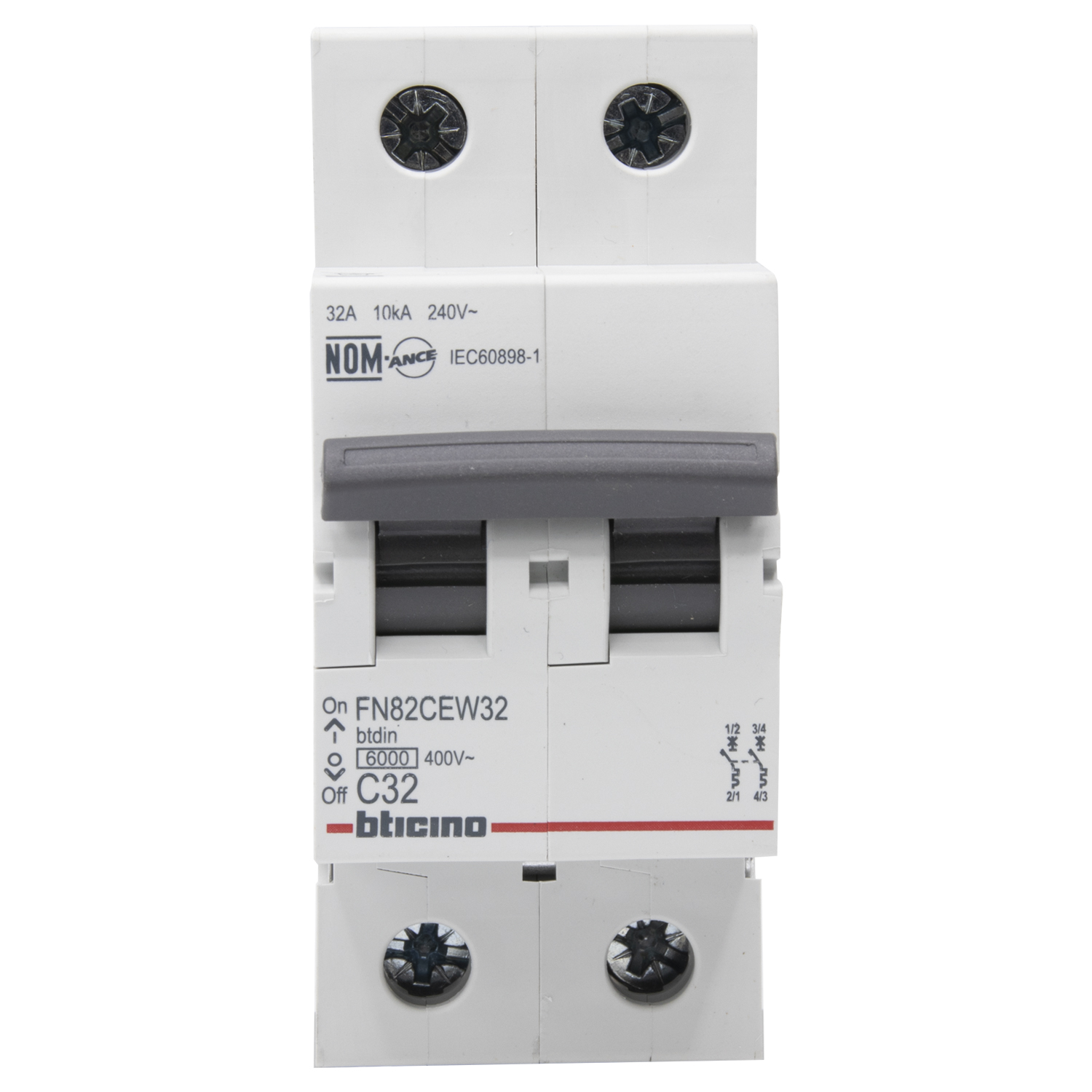 Interruptor automático 2x32A 6kA curva C FN82CEW32 Legrand — Legrand