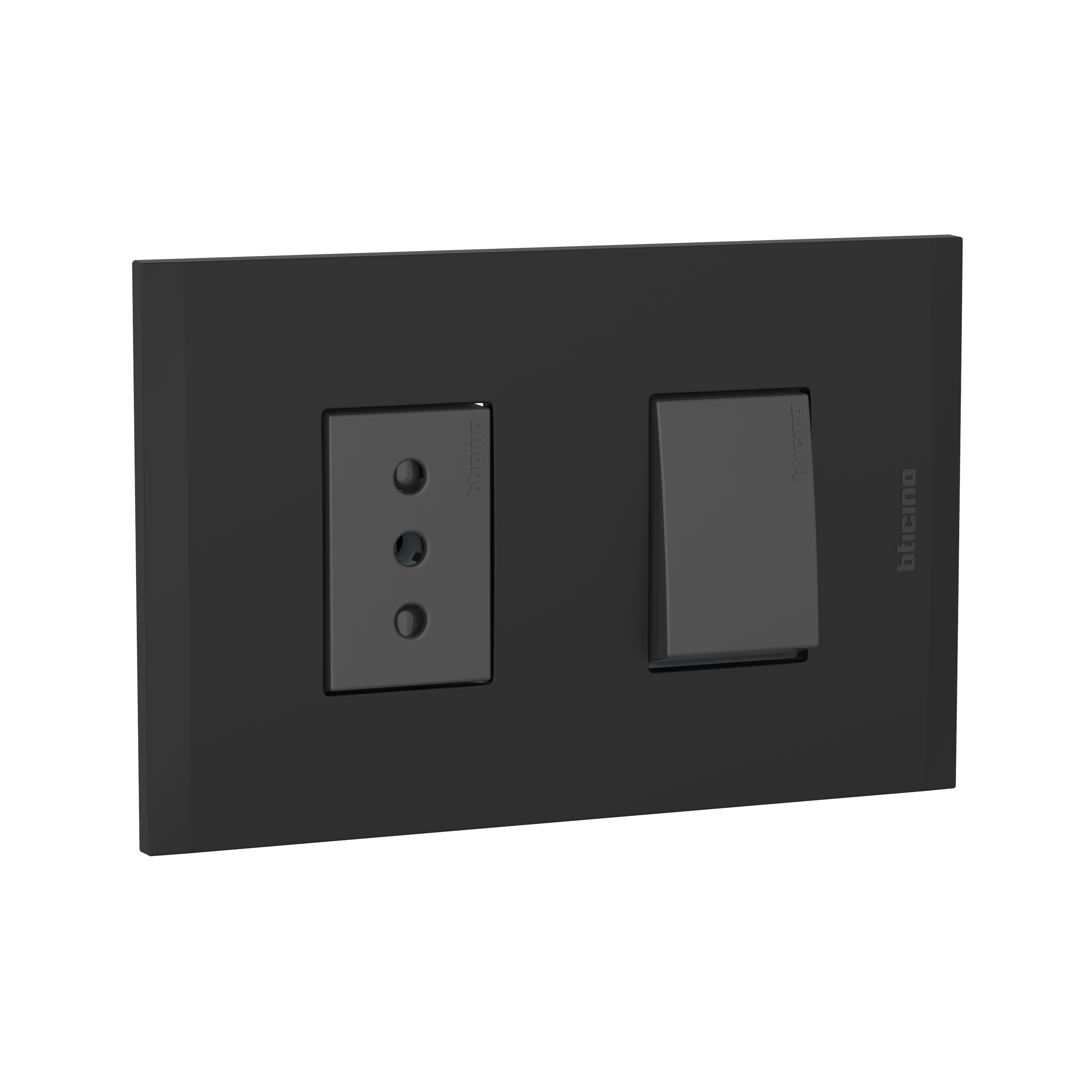 Interruptor 10AX +Toma 10A Antracita PL3 AF2203EANG — Legrand — Legrand