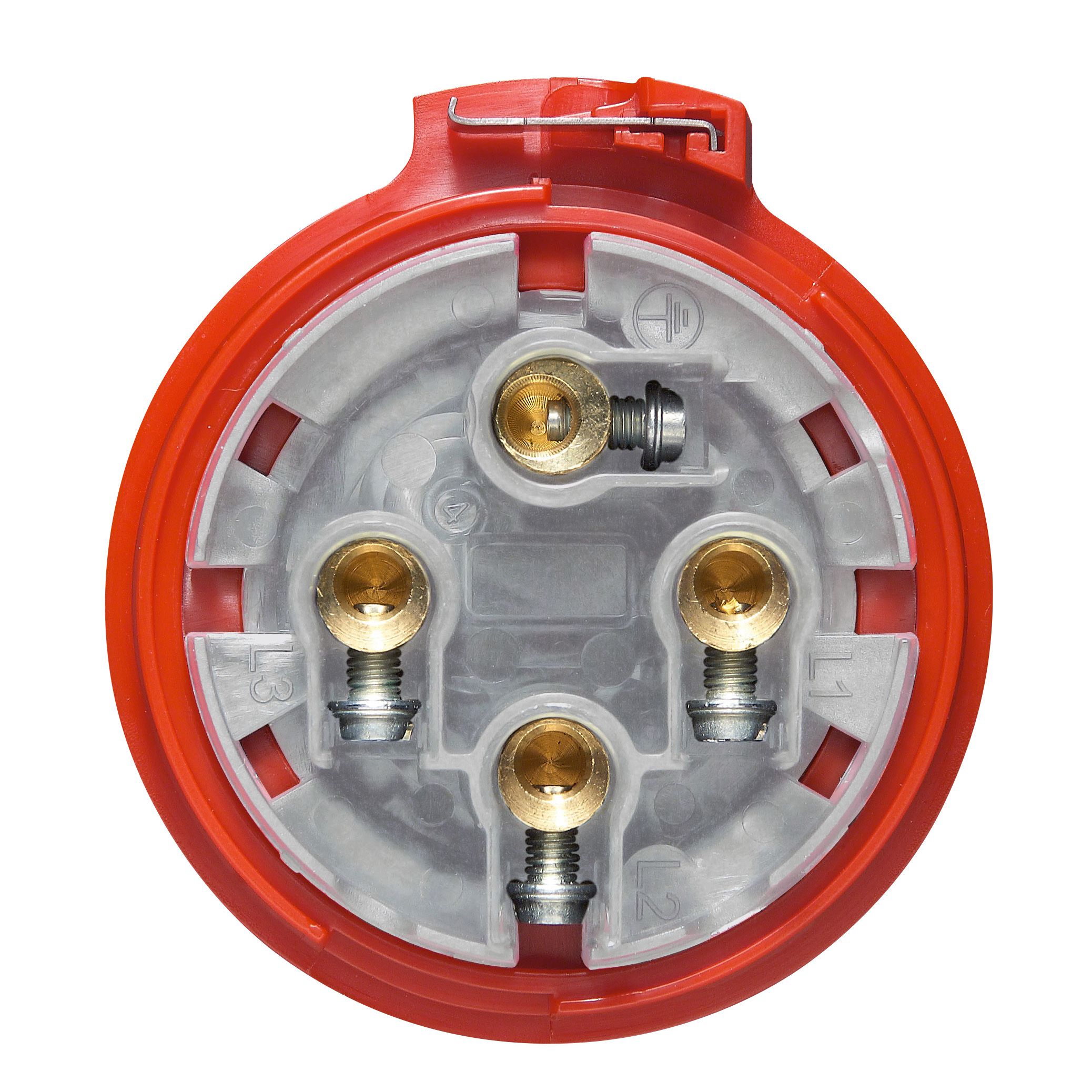 Macho Enchufe Industrial P17 3P+T 32A/380V Goma. 555238 — Legrand — Legrand
