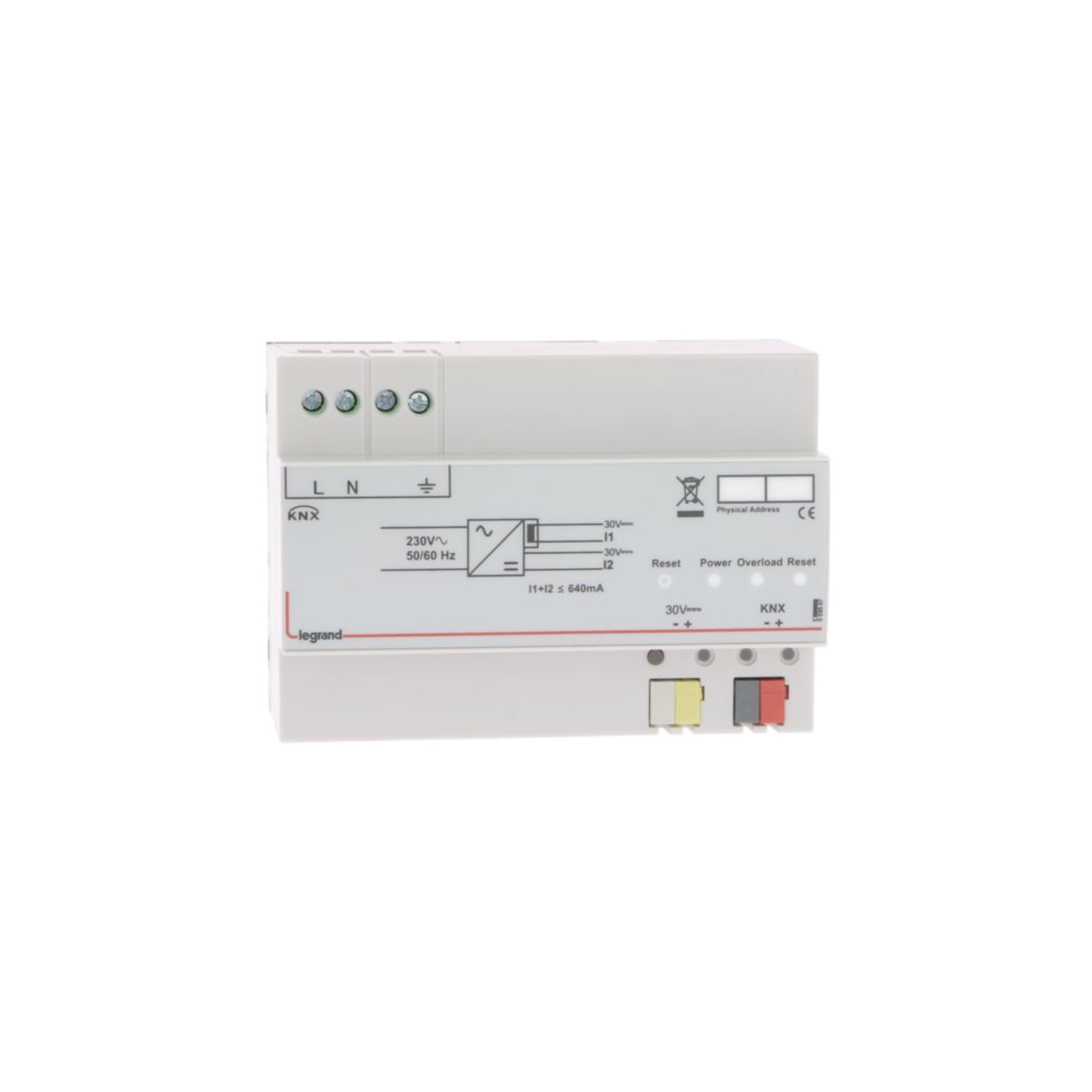 Fuente Knx 640mA 2P+tT 10A IT Torn 3507 — Legrand — Legrand
