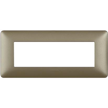 Placa Tecnopolimero Matix 6 Modulos Color Titanio AM4806TC — Legrand — Legrand