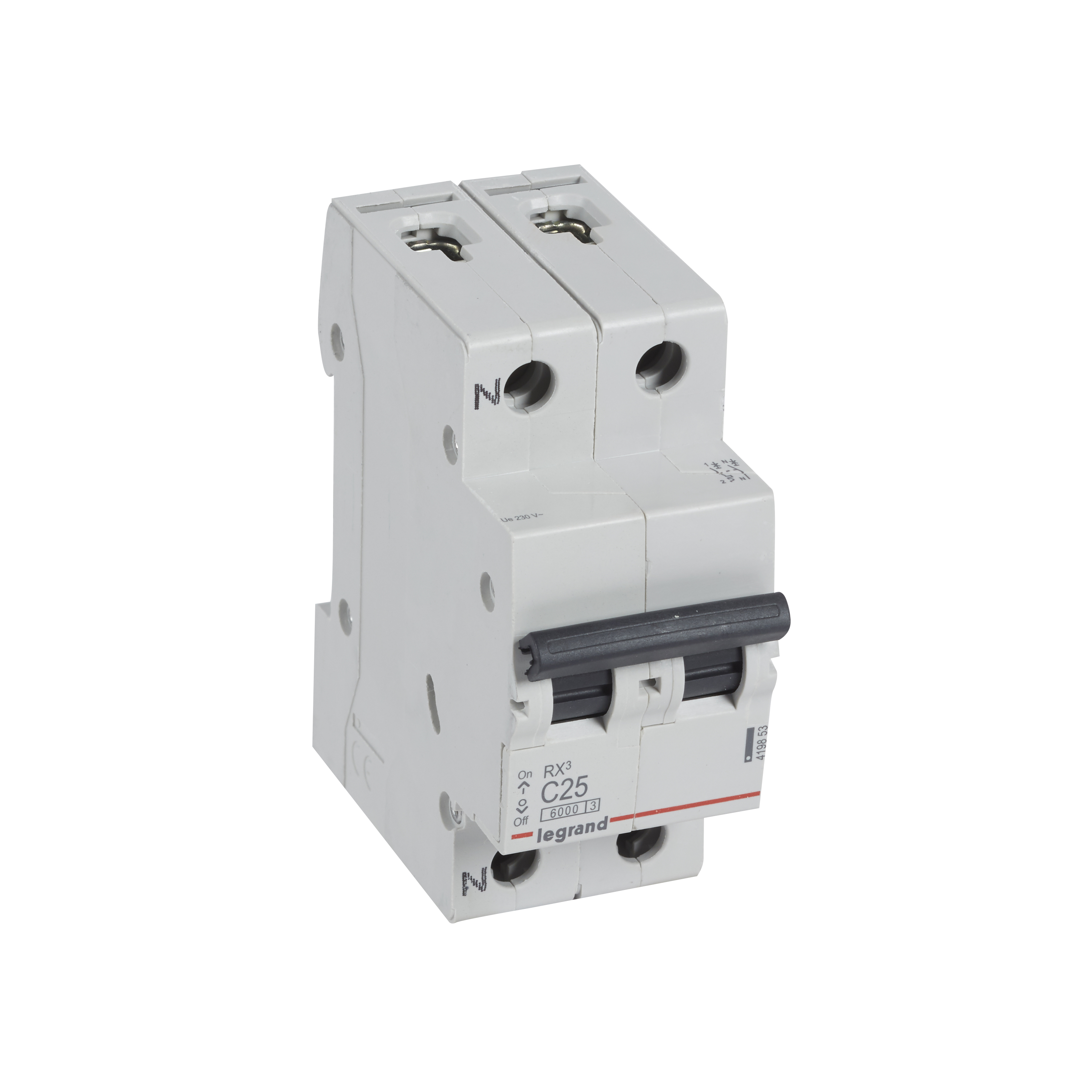 Pack 6UN RX3/DISYUNTOR 1P+N C25 6000A OF419853SC — Legrand — Legrand