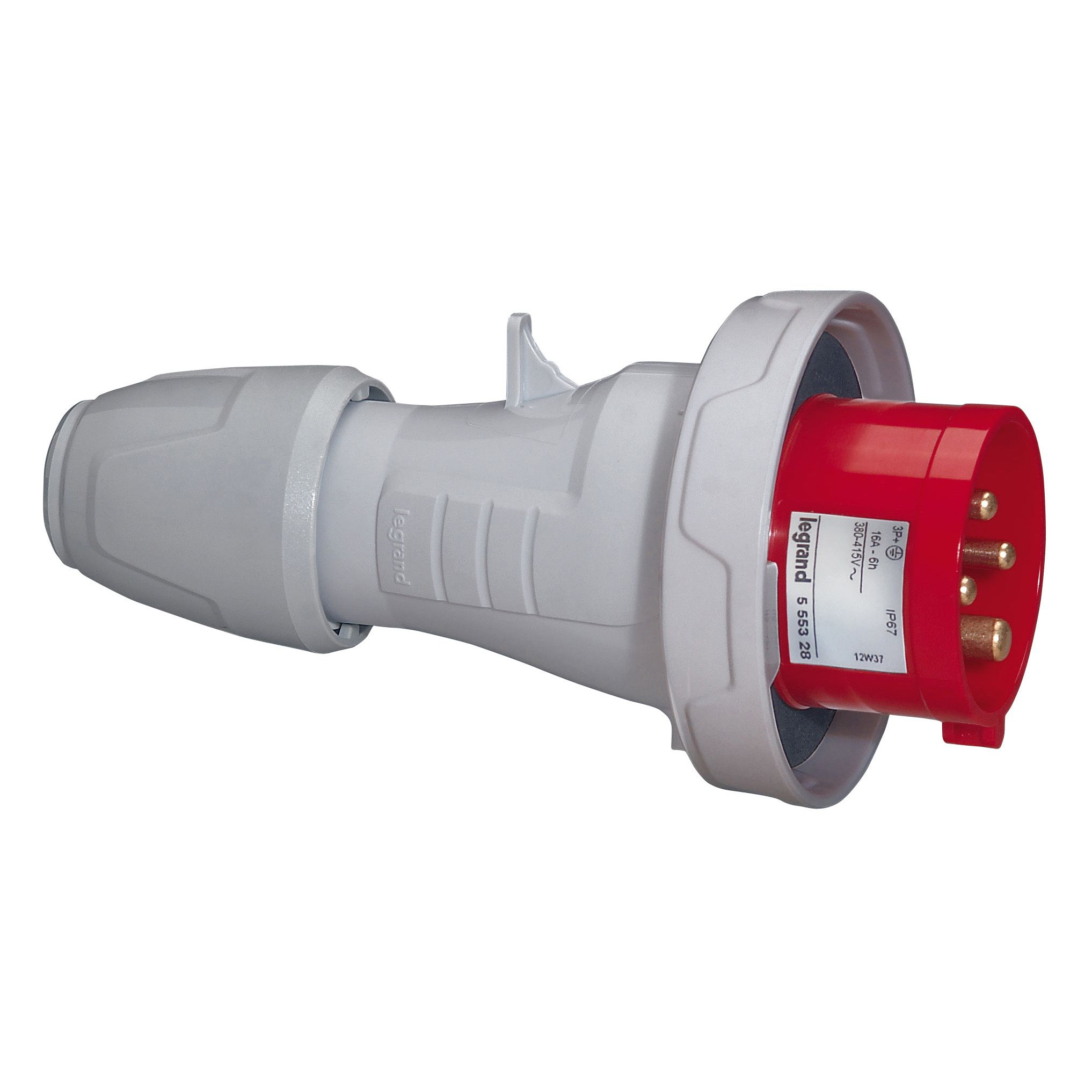 Enchufe Industrial P17/MACHO VOL.3P+T 16A/380IP67 555328 — Legrand — Legrand