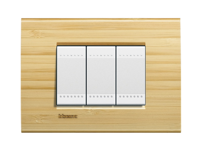 Tapa L&L Rectangular 3P Bambu LNA4803LBA — Legrand — Legrand
