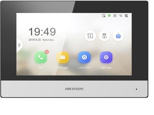 Monitor IP Poe 7PG Touch Screen Interior DS-KH6320-WTE1 — Hikvision — Hikvision