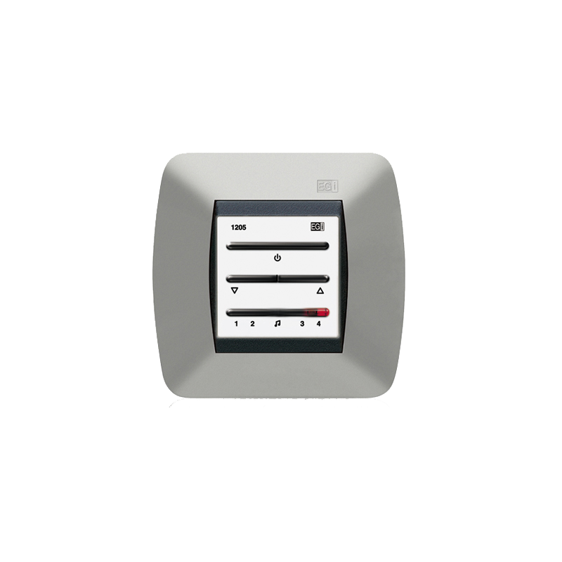Mando 4 Canales Amplificado 1W 16 Ohms, con Preferencia de Avisos. Blanco 1205.10 — Egi — EGI