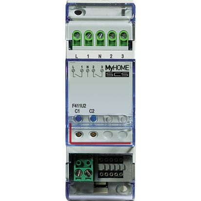 Actuador Scs 2 Reles 2DIN F411U2 — BTicino — Bticino