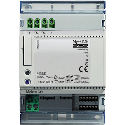 Dimmer Universal Scs 2 Canales F418U2 — BTicino — BTicino