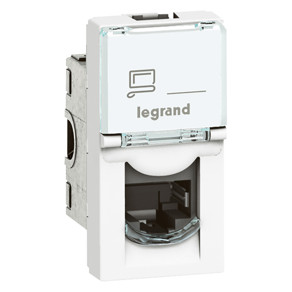 Hbra Mod RJ45 1P CAT6A Mosaic UTP 76571 LCS2 — Legrand — Legrand