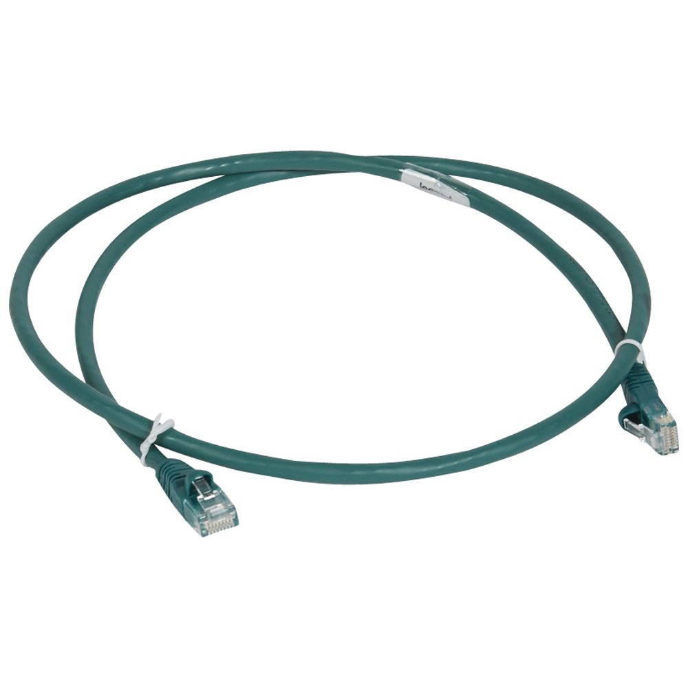 Patch cord CAT6 UTP VERDE 1M 51858 Legrand — Legrand