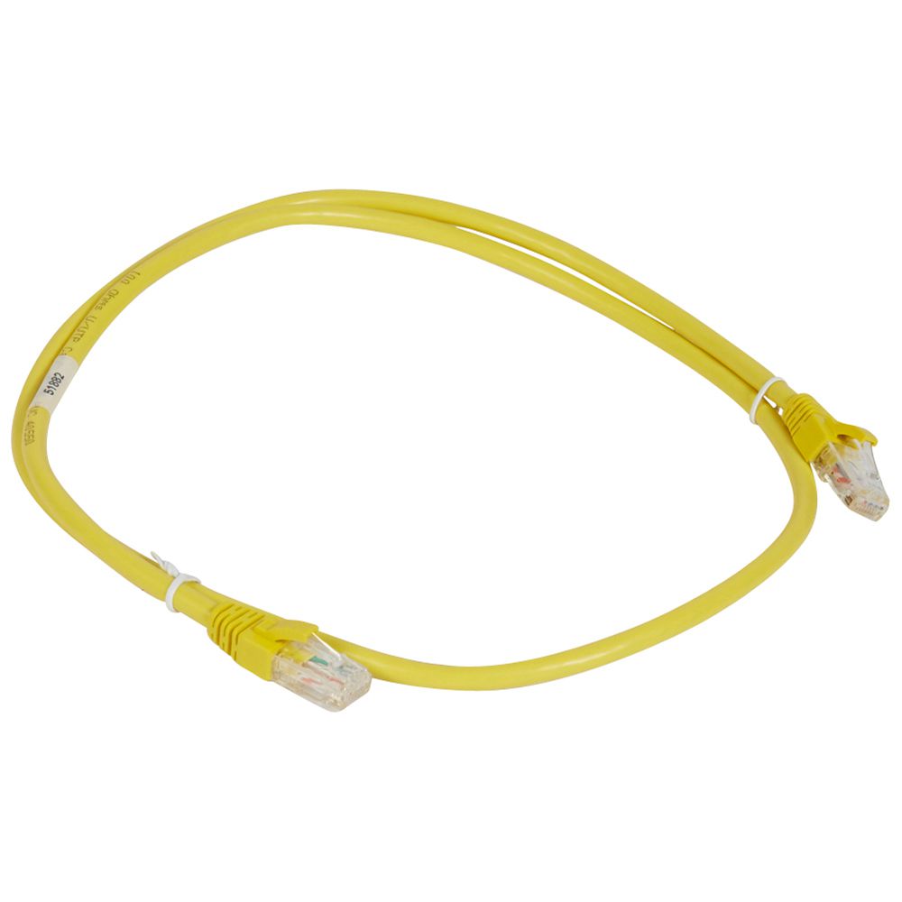 Patch Cord CAT6A UTP Amar. 1M 51882 LCS2 — Legrand — Legrand