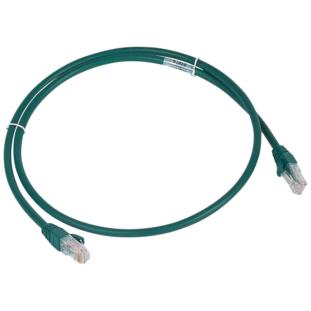 Patch Cord CAT6A UTP Verde 1M 51874 LCS2 — Legrand — Legrand